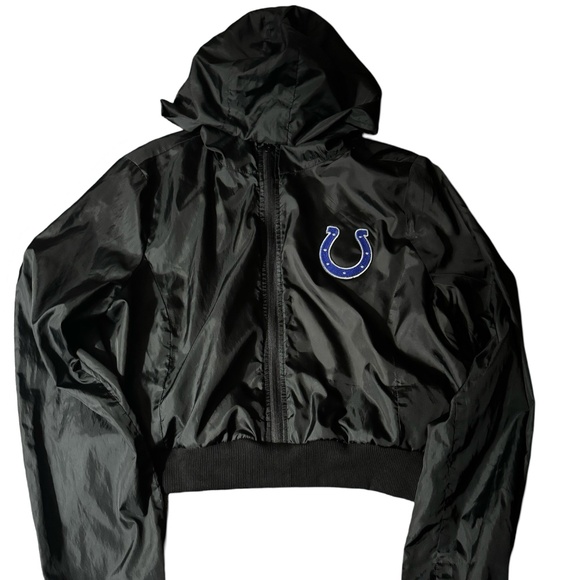 ndianapolis Colts Windbreaker Cropped Vintage Pullover|NFL|Large - Picture 1 of 2